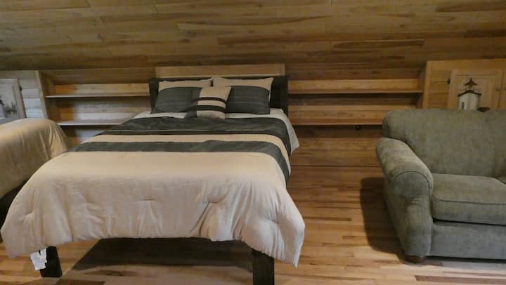Open loft sleeping area